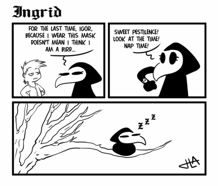 Ingrid the Plague Doctor: Misunderstanding (comic by Harry Amorós)