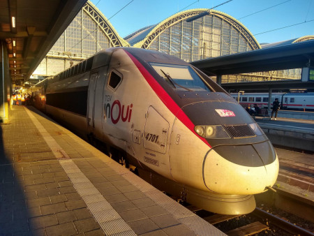 French TGV in Frankfurt am Main