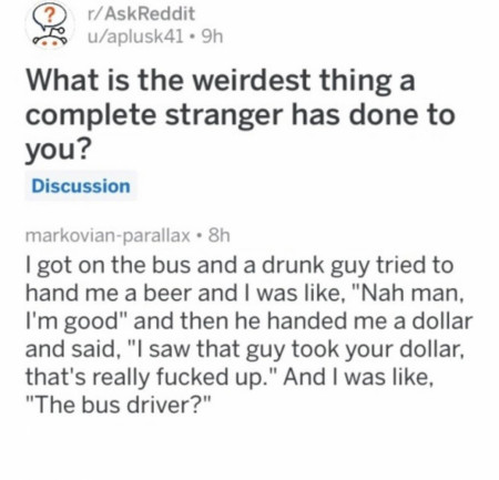 Wholesome drunk dude