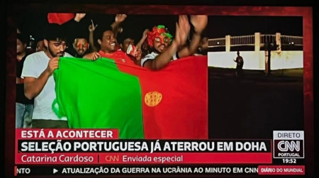 Nothing to see here, just some hardcore true Portuguese football fans waving our glorious flag in Qatar