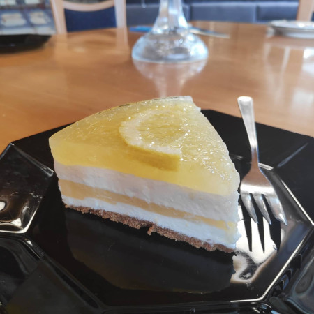 Lemon cake. Sour sweet and fresh