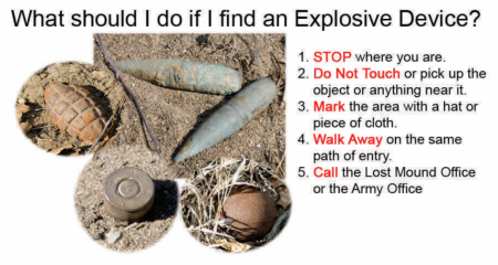 What to do if you find an explosive device (via the Lost Mound Unit in Savanna, IL)