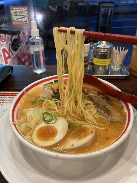 Spicy Tonkotsu Ramen at Kyushu Jangara, Tokyo