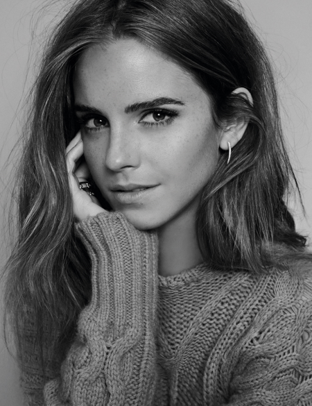 Portrait of Emma in black and white