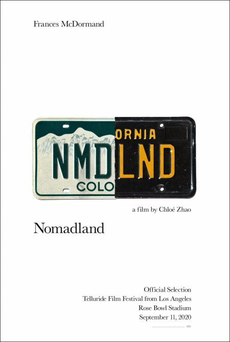 New poster for Chloé Zhao’s ‘Nomadland’ starting Frances McDormand