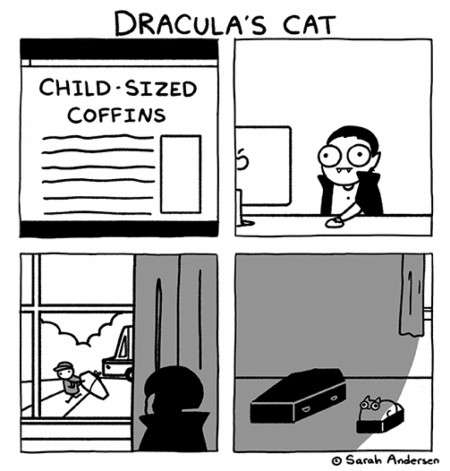 Dracula&#039;s Cat (comic by Sarah Andersen) 🐱 🤩