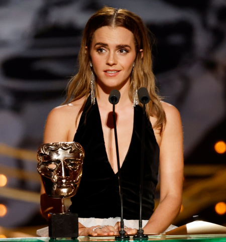 Presenting at the Baftas, 2022