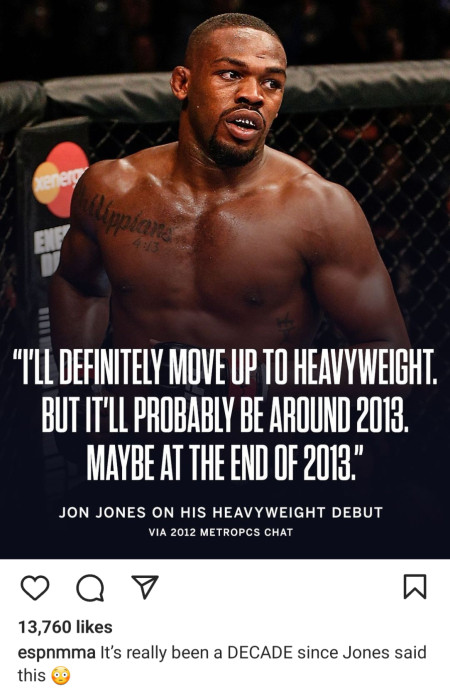 It&#039;s been a decade for Jones talking about Heavyweight