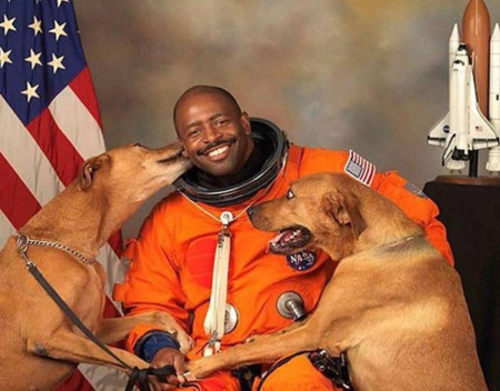 Astronaut Includes His Rescued Dogs in Best Official NASA Portrait Ever