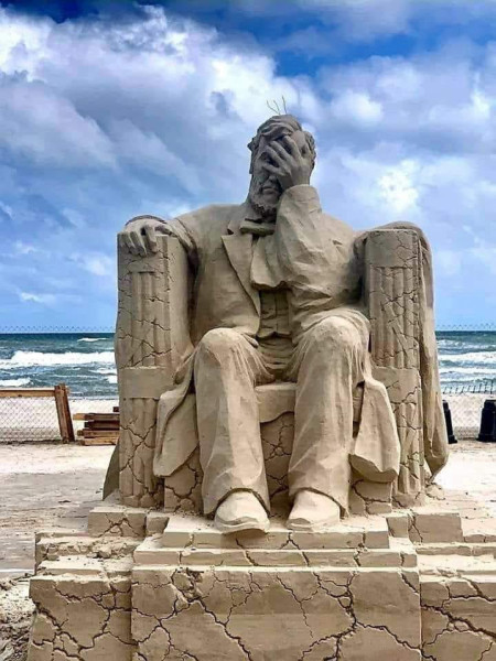 The winning sand sculpture of 2019’s Texas Sand Sculpture Festival