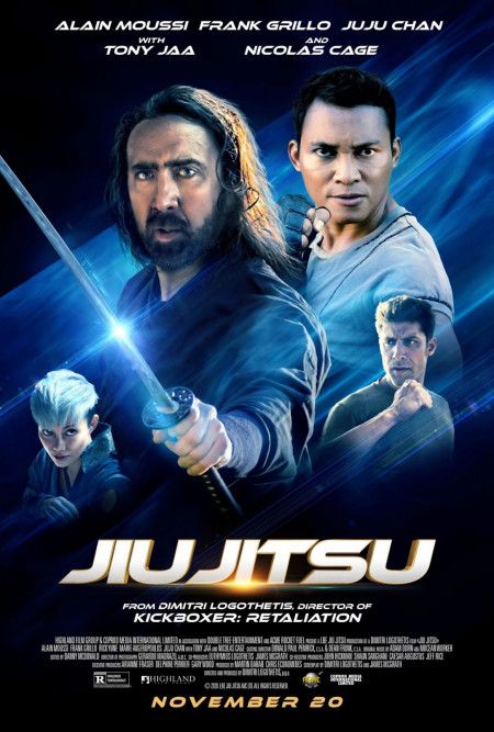 First Poster for Action-Fantasy 'Jiu Jitsu' - Starring Nicolas Cage - About an ancient order of expert Jiu Jitsu fighters facing alien invaders in a battle for Earth every six years. Cage's character and his team of Jiu Jitsu fighters band...