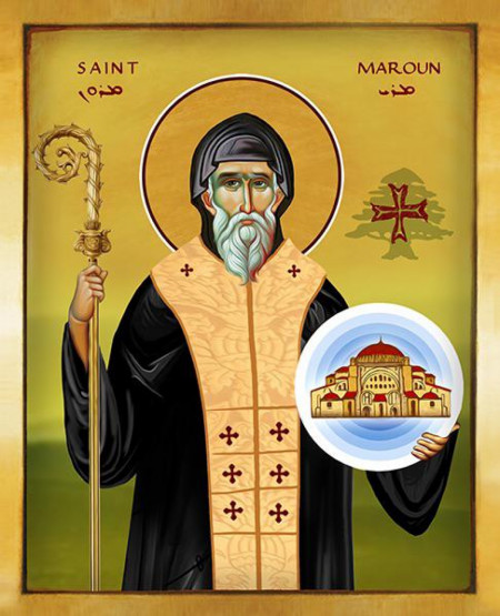 Saint Maron feast day February 10, a 4th-century hermit and the founder of the Maronite rite of the Catholic