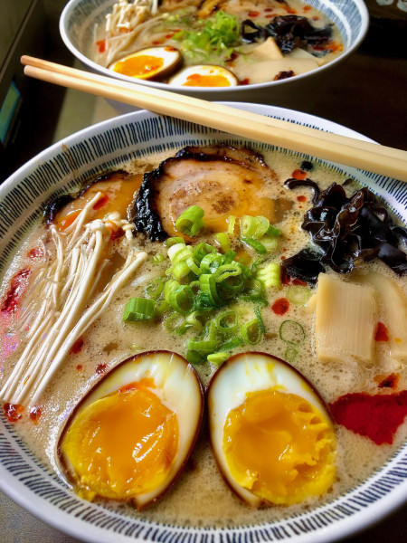 First Time Making Tonkotsu Ramen