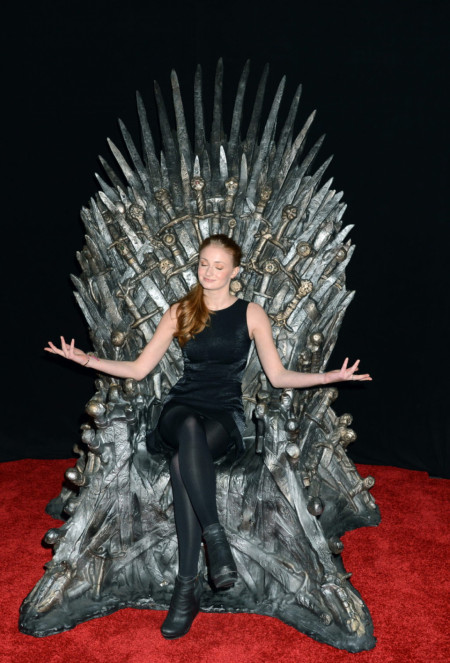 On the throne