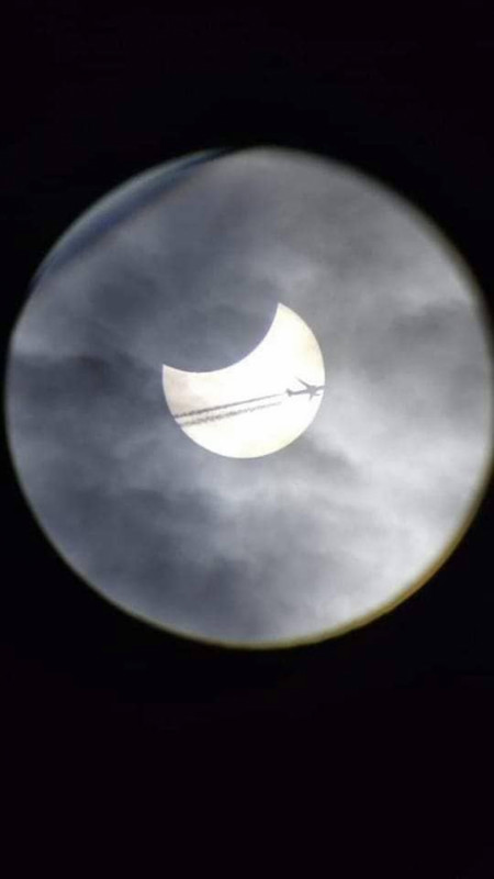 Today&#039;s partial solar eclipse as seen from Kragujevac, Serbia; photo by Faculty of Science - University of Kragujevac