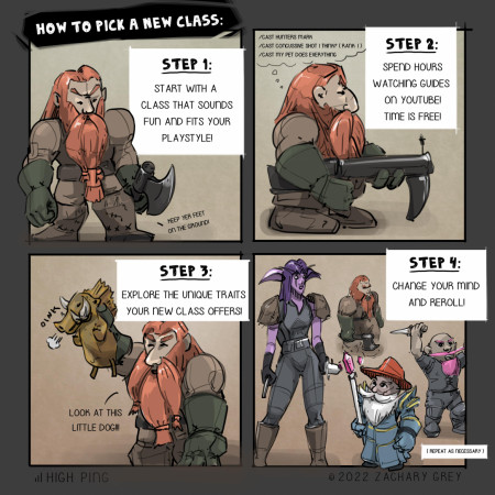 A handy guide to picking a class in an RPG