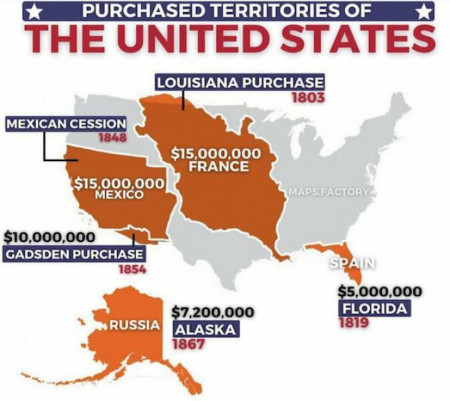 Where the United States got a lot of our land