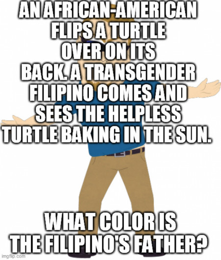 What color is the Filipino&#039;s father?