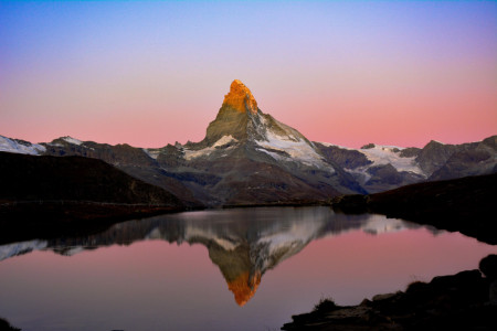Sunrise on Matterhorn, Switzerland