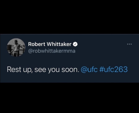 Robert Whittaker sends a message to main event winner