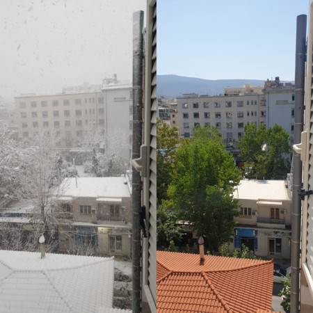 Winter and Summer. Athens, Greece