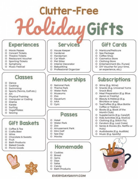 Clutter free Holiday