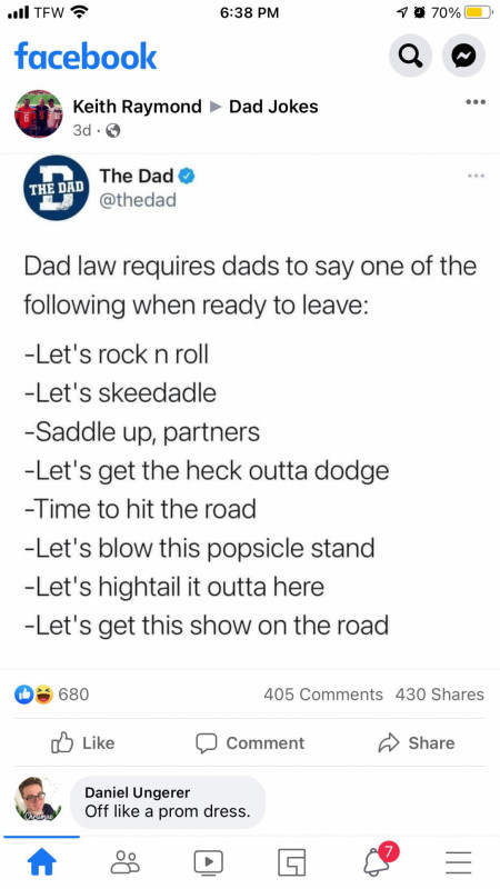 The Dads law 😅