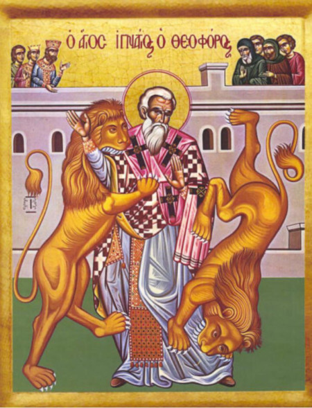 The feast of St Ignatius of Antioch, bishop, and martyr.