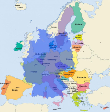 Continuing the trend: Germany compared to Europe