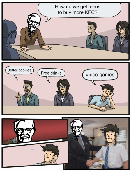 I like to think this conversation went down when coming up with the KFC Console