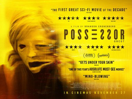 UK poster for Brandon Cronenberg&#039;s Possessor. Sci-fi thriller about elite, corporate assassins using brain-implant technology