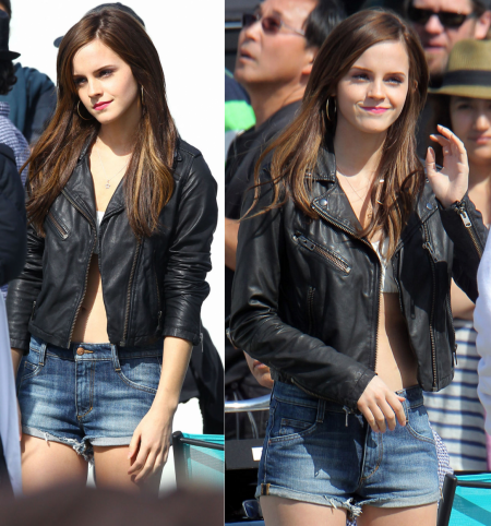 On set of The Bling Ring