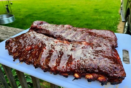 Smoked up some St. Louis Ribs today. 6 hour cook