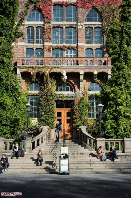 Lund University library entrance