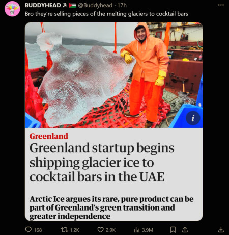 Greenland Is Selling Ancient Glaciers for Cocktails