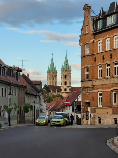 View of the cathedral in Naumburg an der Saale in the Anhalt region