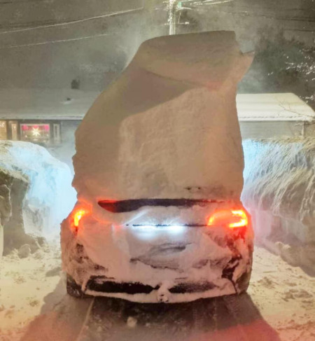 This guy’s car after 2 days of snow in Southern Norway: