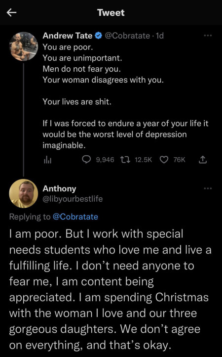 Andrew Tate DESTROYED by Local Wholesome Man