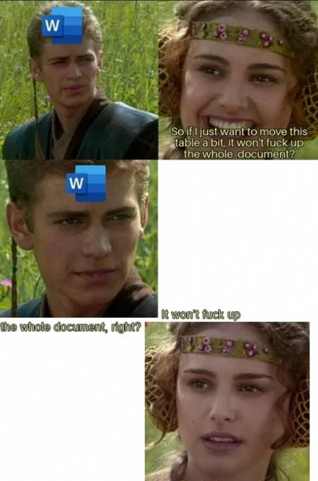 Damn you Microsoft Word!