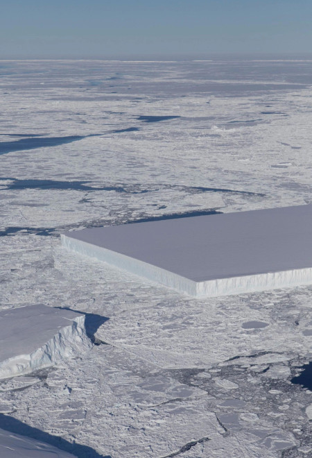 Giant trillion ton chunk of ice, happened completely naturally