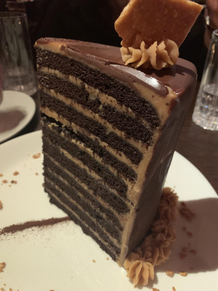 10-layer chocolate cake