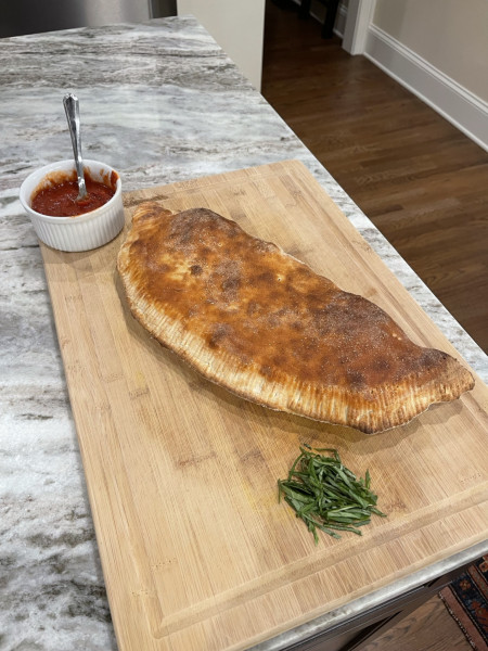 Calzone with homemade sauce