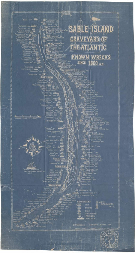 A guide to all the shipwrecks of Sable Island, Nova Scotia