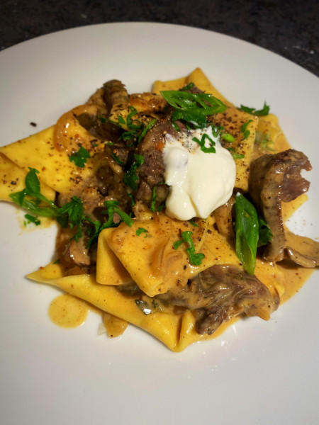 Beef stroganoff