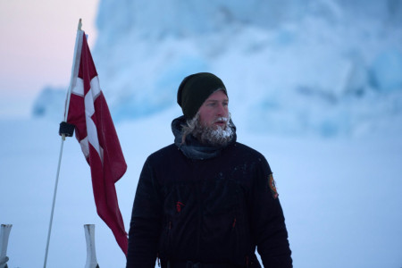 Danish soldier in full vinter gear