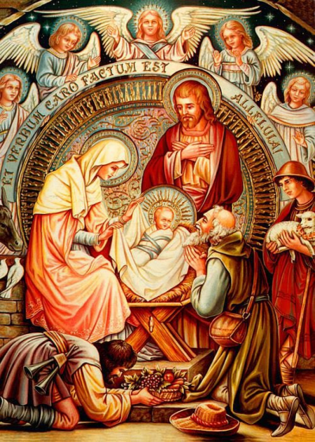 The birth of Jesus Christ