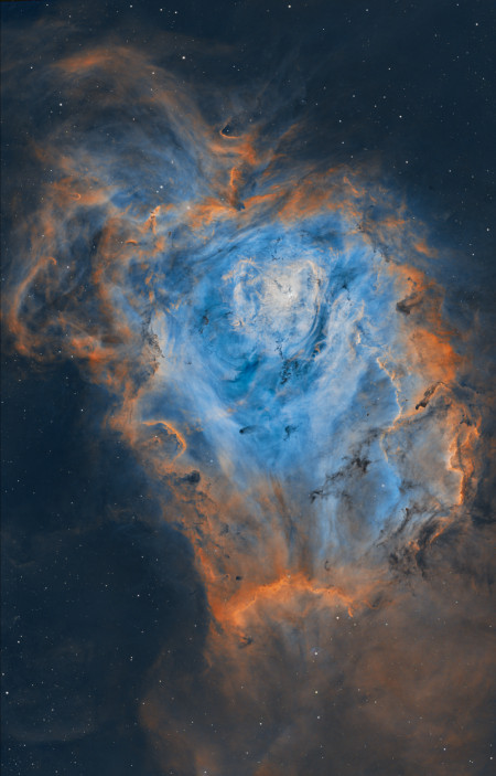 The Lagoon Nebula in narrowband