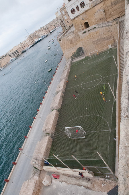 More sea and football. Senglea, Malta