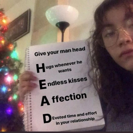 give your man head!