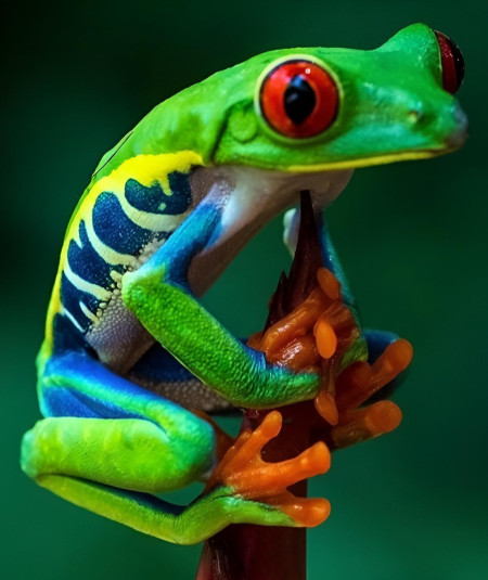 This gorgeous red-eyed Tree Frog